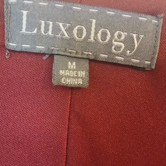 Luxology Women's  Lined Fit & Flare  Multi Color Strped Dress Size M - Picture 3 of 10